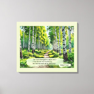 Two roads diverged in a wood, Canvas Print