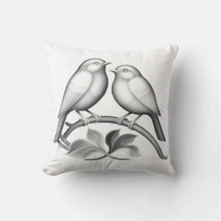 Two Robins cushion