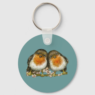 two robins key ring