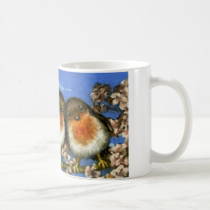 Two robins mug by Tanya Bond