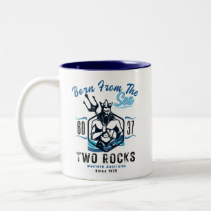 Two Rocks Classic Mug, 11 oz Two-Tone Coffee Mug
