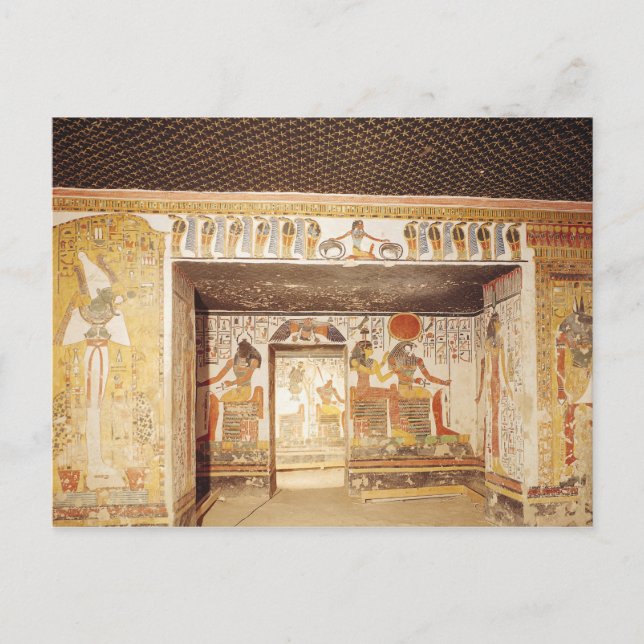 Two rooms from the Tomb of Nefertari Postcard (Front)