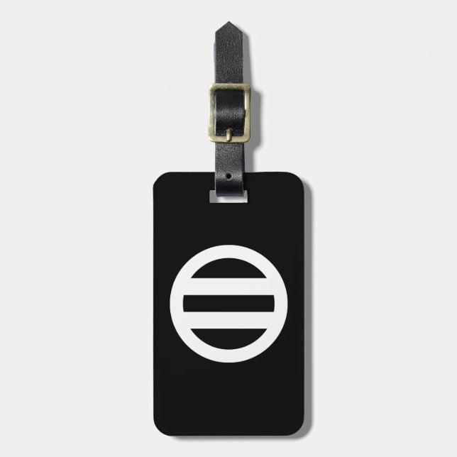 Two rounded luggage tag (Front Vertical)