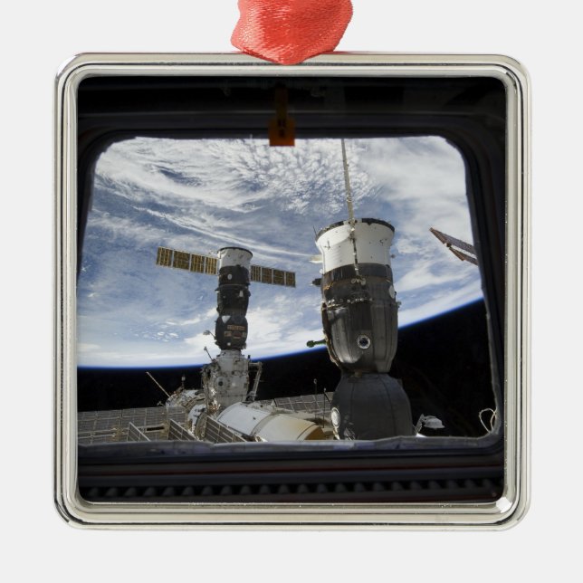 Two Russian spacecraft Metal Tree Decoration (Front)