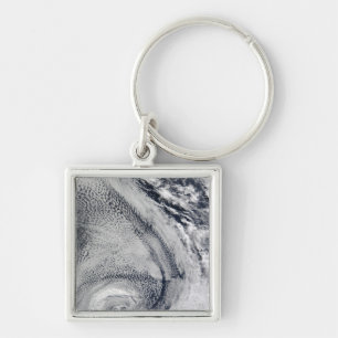 Two S-Shaped Polar Hurricanes Key Ring