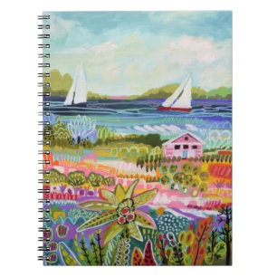 Two Sailboats and Cottage Notebook