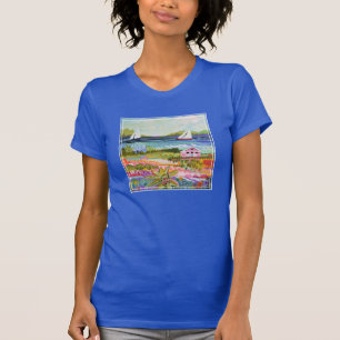 Two Sailboats and Cottage T-Shirt