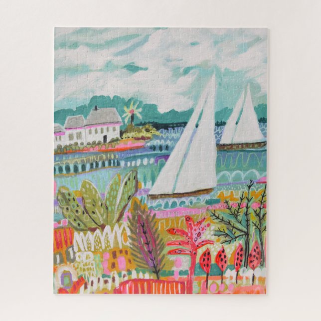Two Sailboats Jigsaw Puzzle (Vertical)