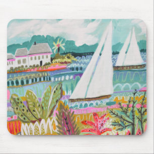 Two Sailboats Mouse Mat