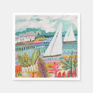 Two Sailboats Napkin