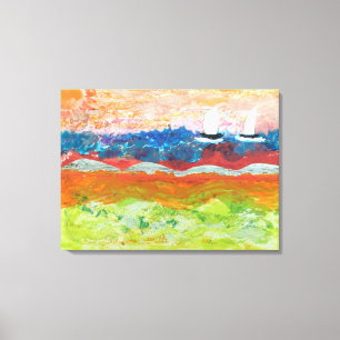 Two Sailing Canvas Print