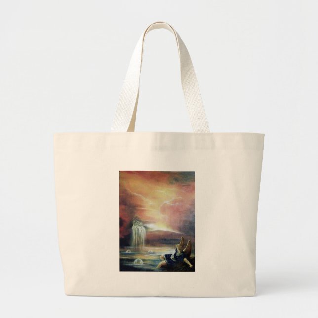 TWO SAINT JOHN AND FALLEN ANGEL LARGE TOTE BAG (Front)