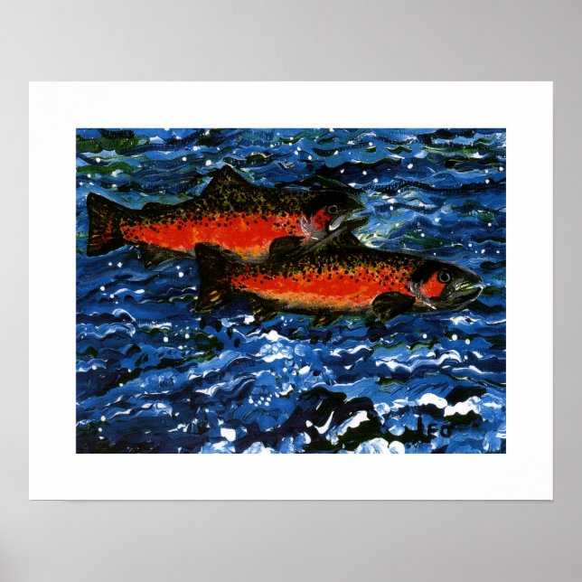 Two Salmon Poster (Front)