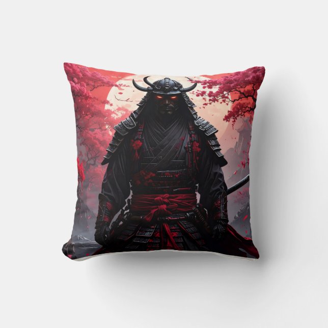 Two same samurai cushion (Front)