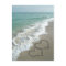 Two Sand Hearts on the Beach, Romantic Ocean