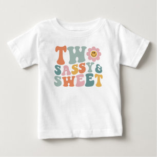 Two Sassy & Sweet Toddler Second Birthday Baby T-Shirt
