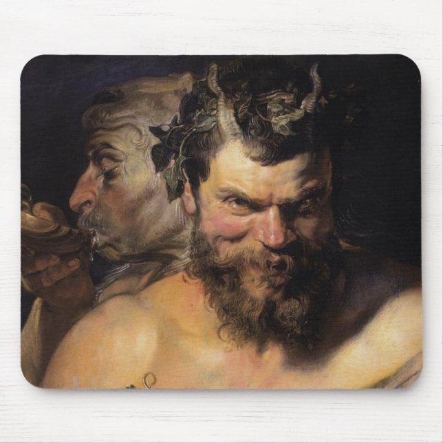 Two Satyrs Mouse Mat (Front)