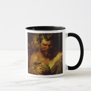 Two Satyrs (oil on panel) Mug
