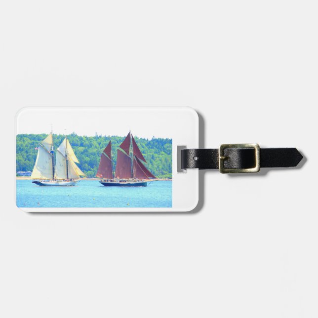 two schooners sailing tag (Front Horizontal)