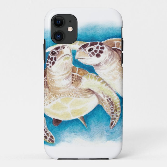 Two Sea Turtles Case-Mate iPhone Case (Back)