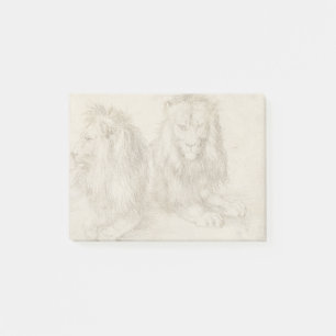 Two Seated Lions Albrecht Durer Post-it Notes