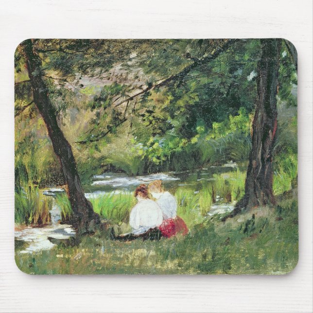 Two Seated Women Mouse Mat (Front)