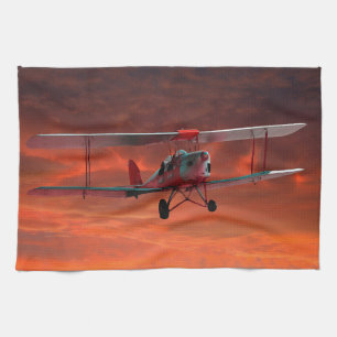 Two seater Tigermoth Tea Towel