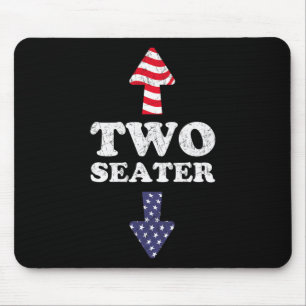 Two Seater Usa 4th July White Trash Party Attire R Mouse Mat