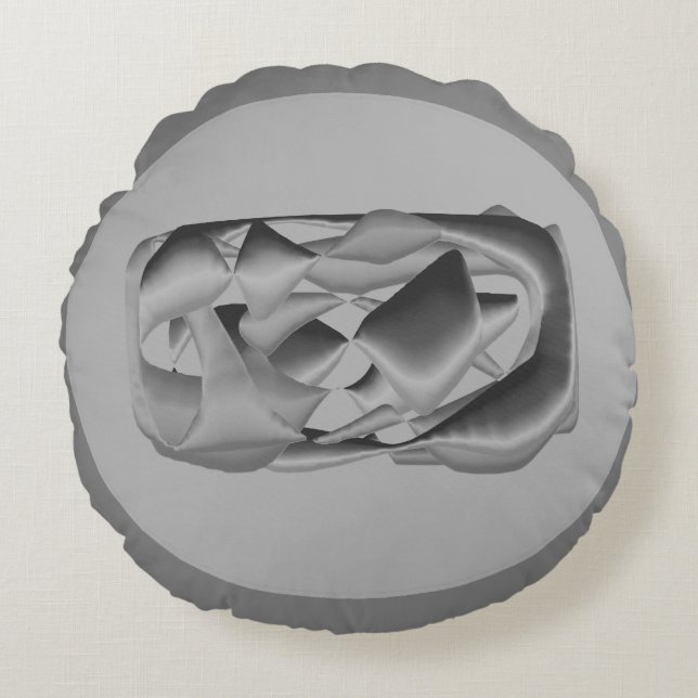 TWO SHADES OF GREY FLOATING PILLOWS SHAPES  (Front)