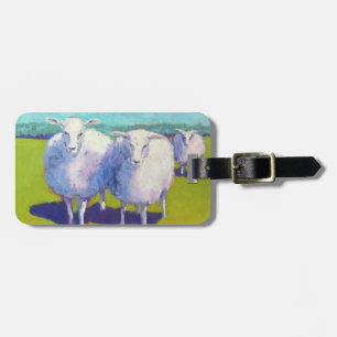 Two Sheep In Field Luggage Tag
