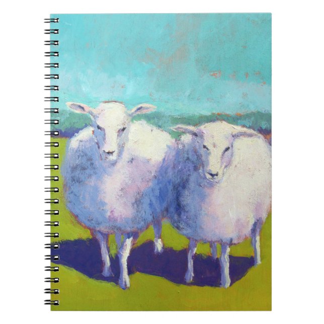 Two Sheep In Field Notebook (Front)