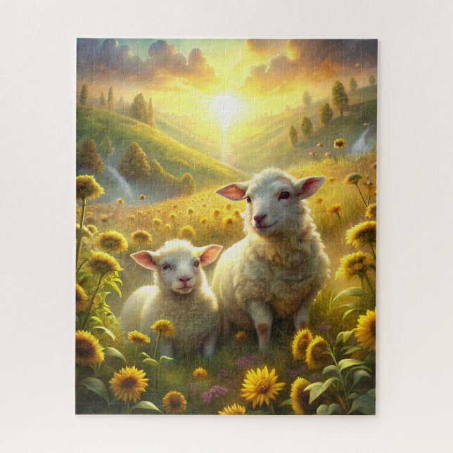 Two Sheep Jigsaw Puzzle (Vertical)