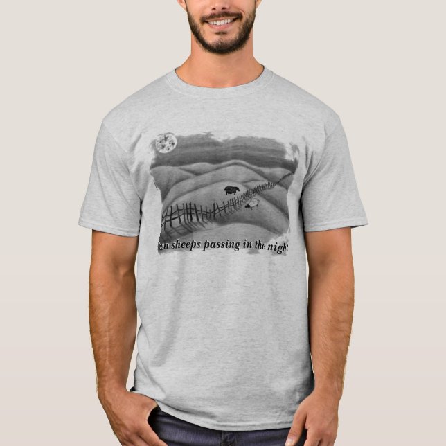Two Sheeps Passing in the Night T-Shirt (Front)