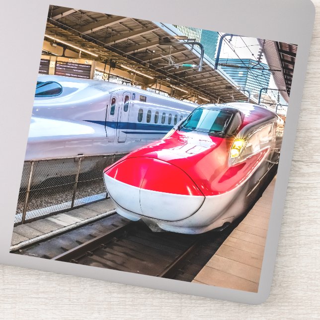 Two Shinkansen at the Tokyo Station (Detail)