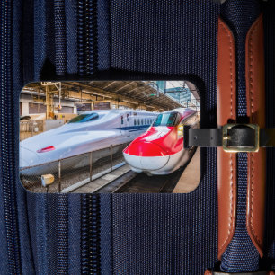Two Shinkansen at the Tokyo Station Luggage Tag