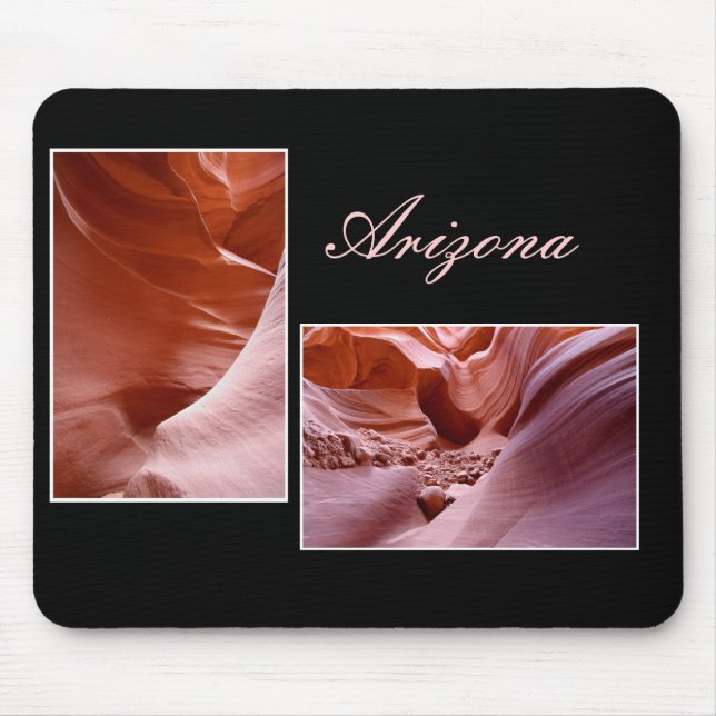 two shots from Antelope canyon Mouse Mat (Front)
