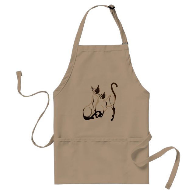 Two Siamese Cats Aprons (Front)