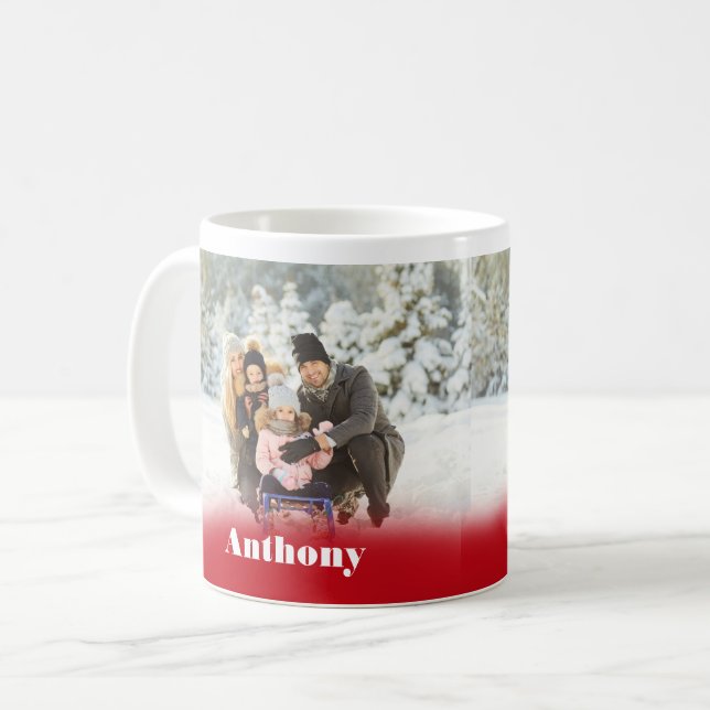 Two Side Personalised Custom Photo Coffee Mug (Front Left)