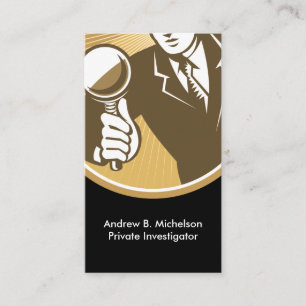 Two Side Private Investigator Business Card