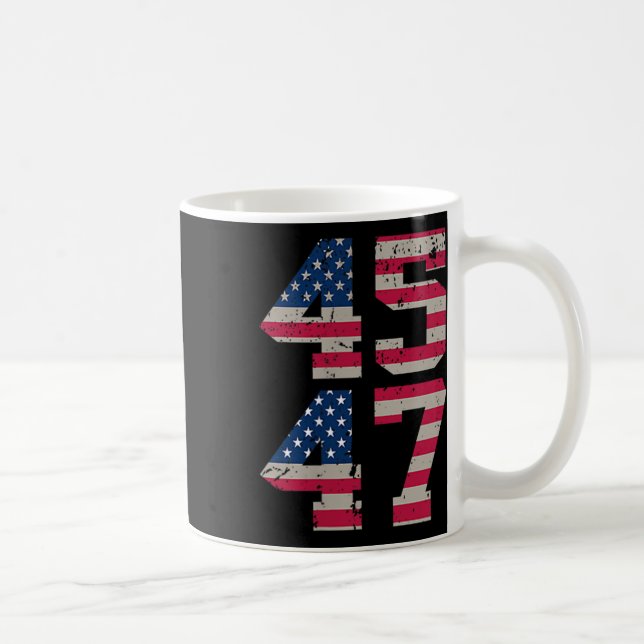 ( Two Sided) 45 47 Trump Better Coverage Than 5g T Coffee Mug (Right)