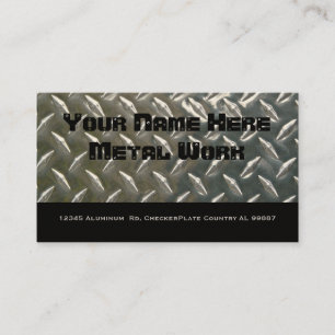 Two Sided Aluminium Metal for Mechanic or ? Business Card