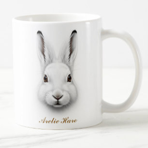 Two-Sided Arctic Hare Coffee Mug Design