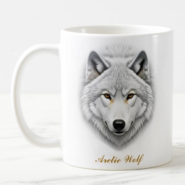 Two-Sided Arctic Wolf Coffee Mug Design (Creator Uploaded)