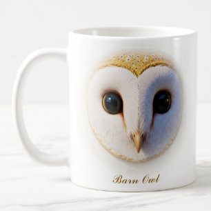 Two-Sided Barn Owl Coffee Mug Design