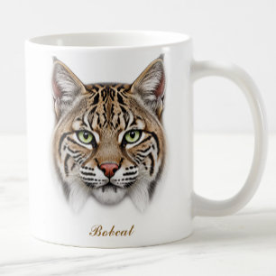 Two-Sided Bobcat Coffee Mug Design