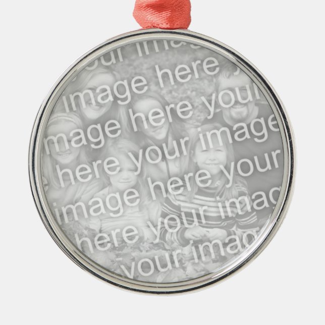 Two sided Christmas photo ornament for 2 pictures (Front)