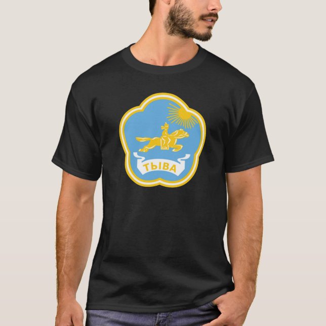 Two-sided Coat of Arms Tuva, Centre of Asia tee (Front)