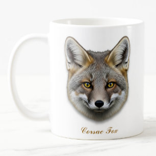 Two-Sided Corsac Fox Coffee Mug Design