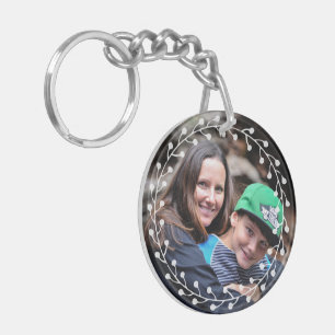 Two sided Custom Photo Best Mom Ever Key Ring