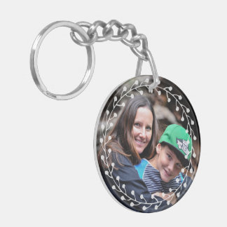 Two sided Custom Photo Best Mom Ever Key Ring